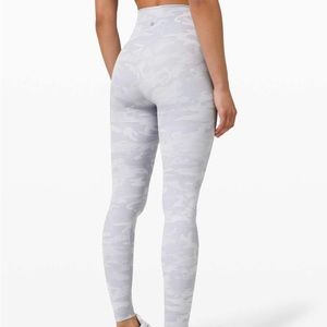 Camo Grey and White Lululemon Leggings
